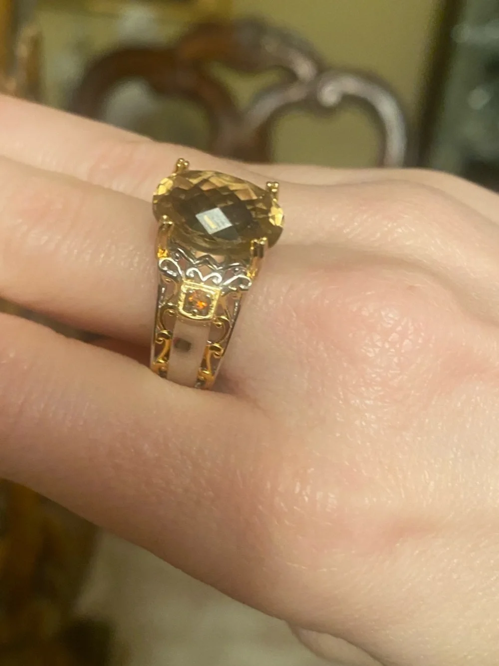 ✨💛Elegant Sterling Gemstone Ring!💛✨ - Picture 2 of 9